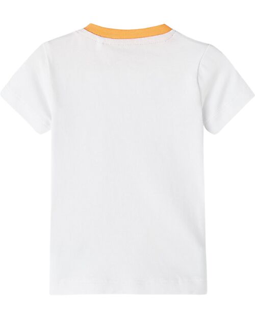 Name it Maglia a Maniche Corte Under The Sea - Bianco - Cotone Organico T-shirt