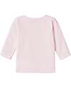 Name it Maglia a Maniche Lunghe con Stampa Unicorno - Malva - Cotone Biologico Maglie Manica Lunga