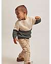 Name it Maglia Bicolore - Panna e Verde - Misto Cotone Maglioni