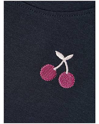 Name it Maglia Manica Lunga con Orli Arricciati - Ciliegia/Blu - Cotone Maglie Manica Lunga