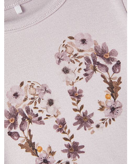 Name it Maglia Manica Lunga con Stampa - Orchid Hush - Cotone Bio Maglie Manica Lunga