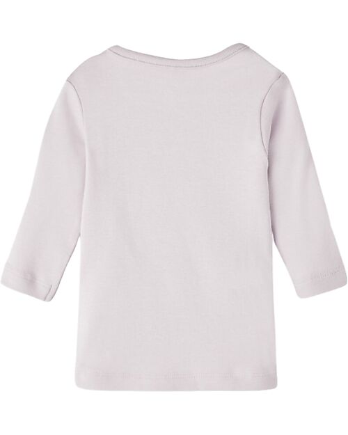Name it Maglia Manica Lunga con Stampa - Orchid Hush - Cotone Bio Maglie Manica Lunga