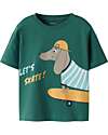 Name it Maglia Maniche Corte - Cane - Verde - 100% Cotone T-shirt