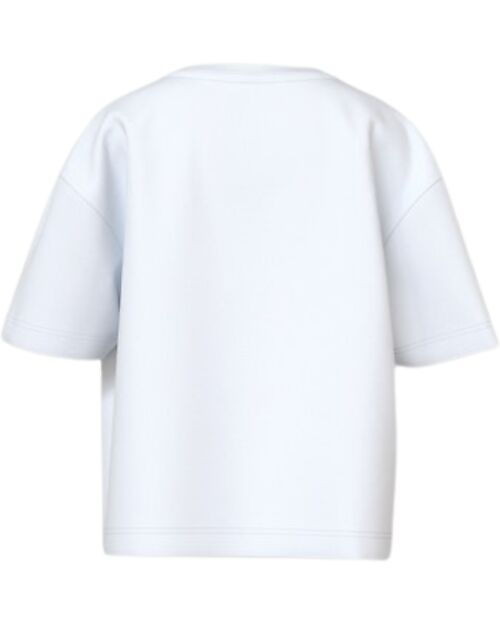 Name it Maglia Maniche Corte Dinosauro - Bianco - Cotone Bio T-shirt