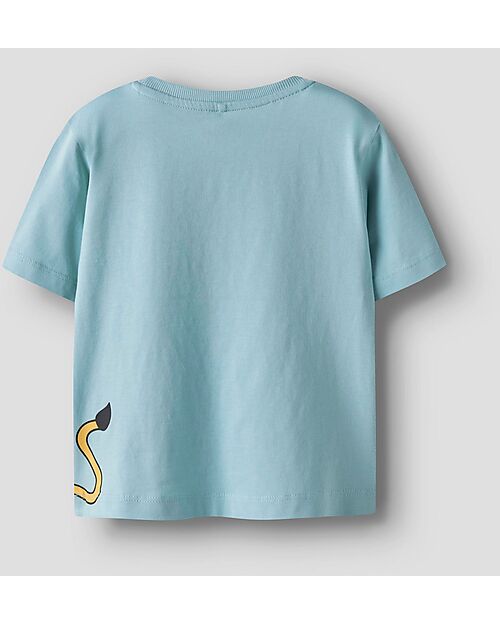 Name it Maglia Maniche Corte - Giraffa - Azzurro - Cotone T-shirt
