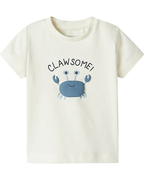 Name it Maglia Maniche Corte - Granchio - Bianca T-shirt