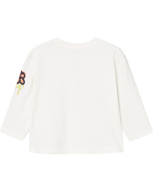 Name it Maglia Maniche Lunghe - Bianca - Cotone Bio Maglie Manica Lunga