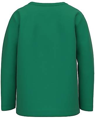 Name it Maglia Maniche Lunghe Bimbo - Verde - 100% Cotone Organico Maglie Manica Lunga