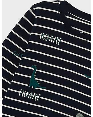 Name it Maglia Maniche Lunghe - Dark Sapphire - Dino - Cotone Organico Maglie Manica Lunga