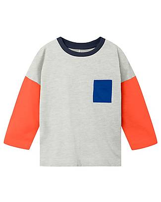 Name it Maglia Maniche Lunghe - Light Grey Melange - 100% Cotone Maglie Manica Lunga