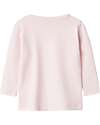 Name it Maglia Maniche Lunghe - Rosa - Fiori - Cotone Bio Maglie Manica Lunga