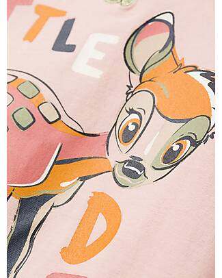 Name it Maglia Maniche Lunghe - Rose Smoke - con Volant e Stampa Frontale - Cotone Maglie Manica Lunga