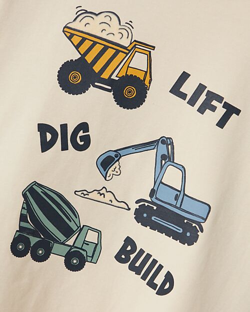 Name it Maglia Maniche Lunghe - Sabbia - Cotone Bio Maglie Manica Lunga