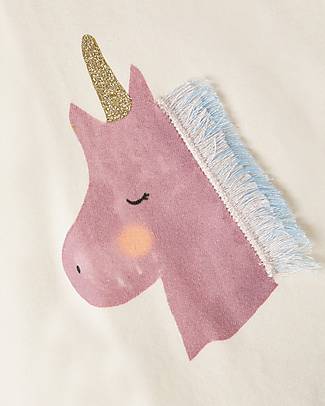 Name it Maglia Maniche Lunghe Unicorno - Crema - Cotone Bio Maglie Manica Lunga