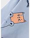 Name it Maglia Maniche Lunghe - Zen Blue - Animaletti - Cotone Bio Maglie Manica Lunga