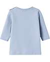 Name it Maglia Maniche Lunghe - Zen Blue - Animaletti - Cotone Bio Maglie Manica Lunga