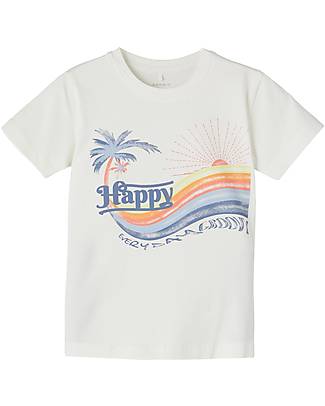 Name it Maglietta T-Shirt con Stampa - Happy Everyday - Cotone Biologico T-shirt