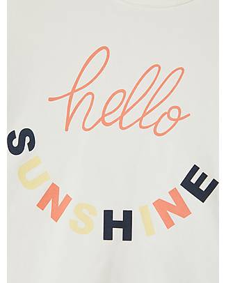 Name it Maglietta T-Shirt con Stampa - Hello Sunshine - Cotone Biologico T-shirt