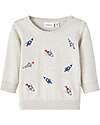 Name it Maglione - Peyote Melange - con Stampa - 100% Cotone Bio Maglioni
