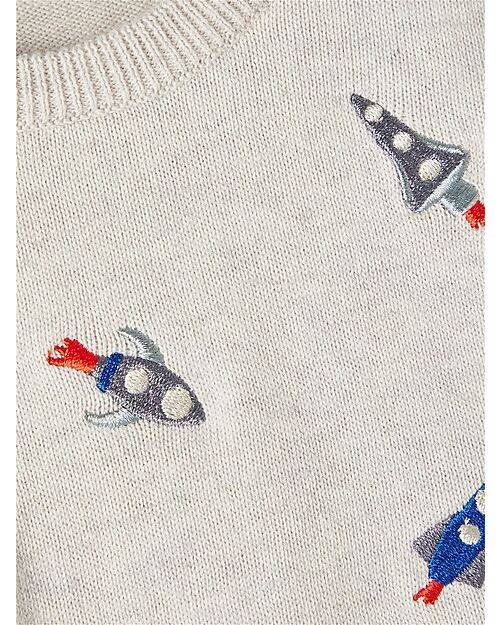 Name it Maglione - Peyote Melange - con Stampa - 100% Cotone Bio Maglioni