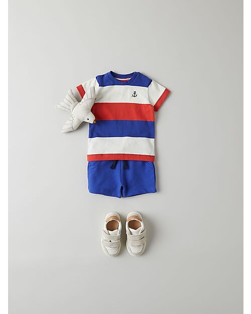 Name it Pantaloncini Corti con Coulisse - Clematis Blue - Cotone Bio
 Pantaloni Corti