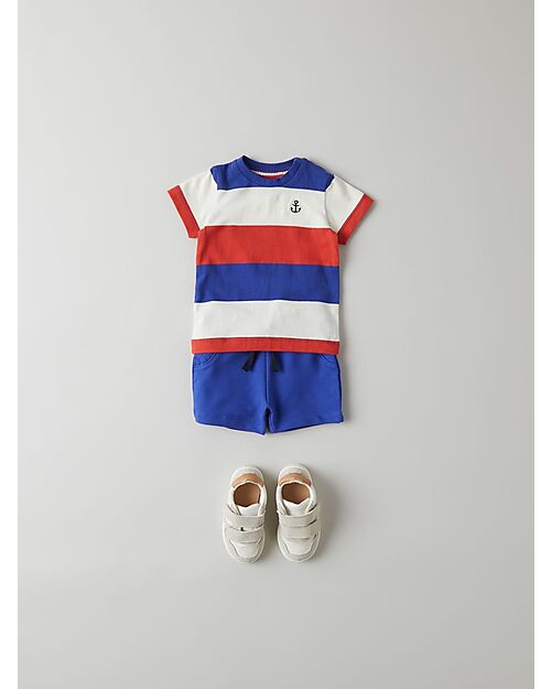 Name it Pantaloncini Corti con Coulisse - Clematis Blue - Cotone Bio
 Pantaloni Corti