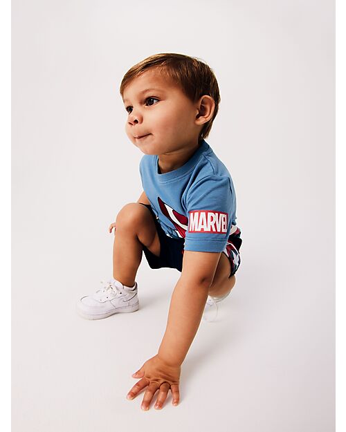 Name it Pantaloncini Corti con Coulisse - Dark Sapphire - Marvel - Cotone
 Pantaloni Corti