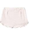 Name it Pantaloncini Corti con Coulisse - Righe - Cloud Dancer - Cotone Pantaloni Corti