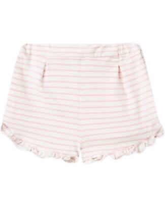 Name it Pantaloncini Corti con Coulisse - Righe - Cloud Dancer - Cotone Pantaloni Corti