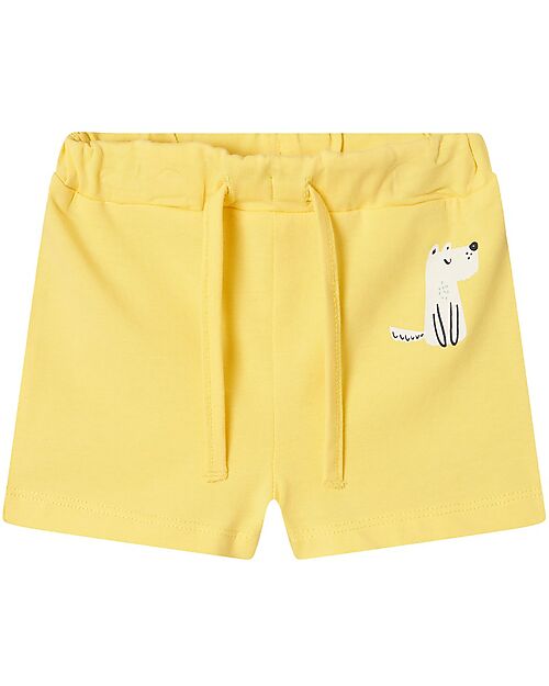 Name it Pantaloncini Corti con Coulisse - Yarrow - Dog - Cotone Bio
 Pantaloni Corti
