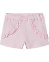 Name it Pantaloncini Corti con Volant - Parfait Pink - Cotone Bio Pantaloni Corti