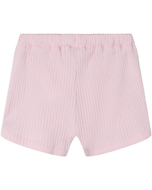 Name it Pantaloncini Corti con Volant - Parfait Pink - Cotone Bio Pantaloni Corti