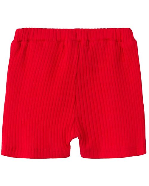 Name it Pantaloncini Corti con Volant - Tomato - Cotone Bio
 Pantaloni Corti