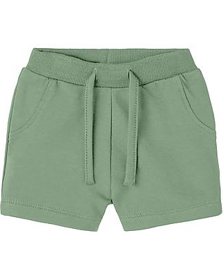 Name it Pantaloncini Morbidi - Verde - Cotone Organico Pantaloni Corti