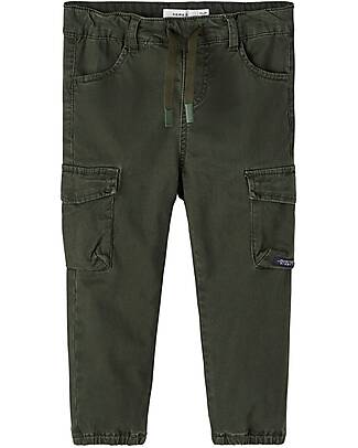 Name it Pantalone Cargo - Rosin - con Tasche Frontali - Cotone Pantaloni Lunghi