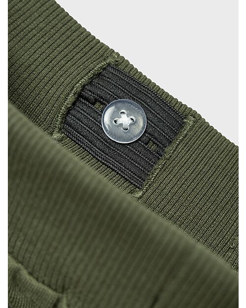 Name it Pantalone da Tuta Cargo - con Tasche Laterali - Rifle Green - Cotone
 Pantaloni Lunghi