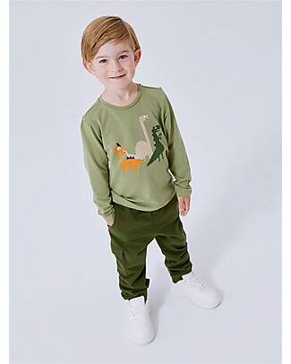 Name it Pantalone da Tuta Cargo - con Tasche Laterali - Rifle Green - Cotone
Pantaloni Lunghi