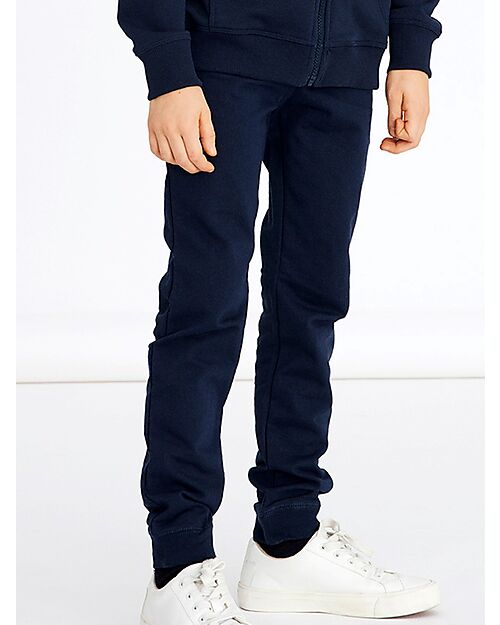 Name it Pantalone da Tuta con Coulisse - Dark Sapphire - Vita Regolabile - Cotone Bio
 Pantaloni Lunghi