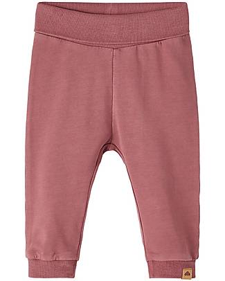 Name it Pantalone - Deco Rose - con Vita Elasticizzata - Cotone Organico Pantaloni Lunghi