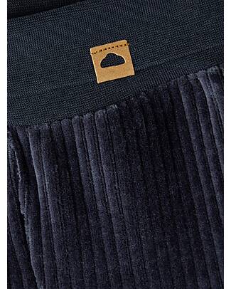 Name it Pantaloni a Costine - con Risvolto in Vita - India Ink - Effetto Velluto Pantaloni Lunghi
