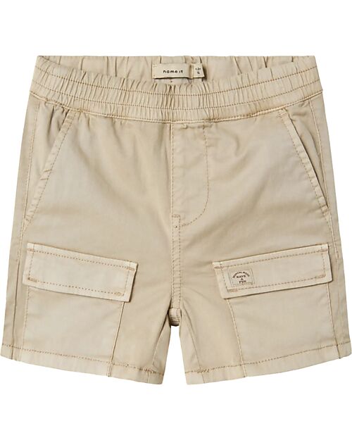 Name it Pantaloni Corti Cargo - Beige - Cotone Pantaloni Corti
