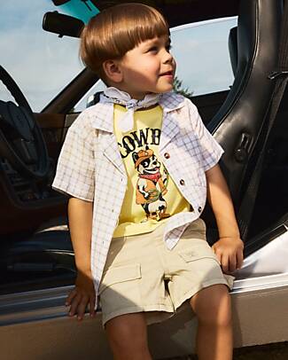 Name it Pantaloni Corti Cargo - Beige - Cotone Pantaloni Corti