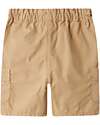 Name it Pantaloni Corti Cargo - Beige - Elastico in Vita Pantaloni Corti