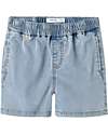 Name it Pantaloni Corti con Coulisse e Tasche Laterali - Denim Chiaro Pantaloni Corti