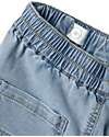 Name it Pantaloni Corti con Coulisse e Tasche Laterali - Denim Chiaro Pantaloni Corti