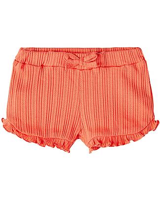 Name it Pantaloni Corti - Corallo - 100% Cotone Organico Pantaloni Corti