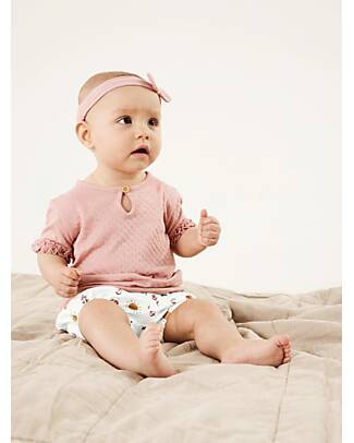 Name it Pantaloni Corti - Fantasia Estiva - Bright White - Cotone Organico Pantaloni Corti