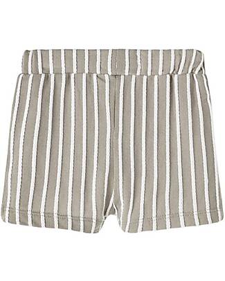 Name it Pantaloni Corti - Righe - Dried Sage - 100% Cotone Bio Pantaloni Corti