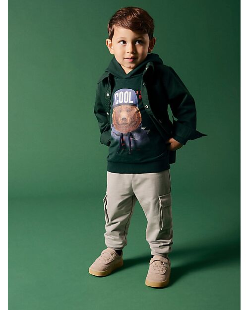 Name it Pantaloni da Tuta con Tasche Laterali - Wild Dove - Cotone Pantaloni Lunghi