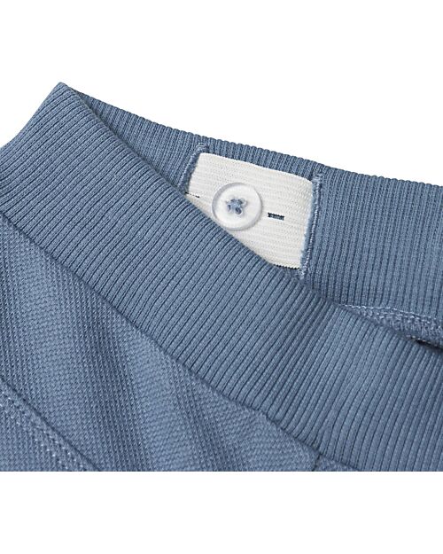 Name it Pantaloni da Tuta Corti - con Coulisse - Azzurro - 100% Cotone Pantaloni Corti